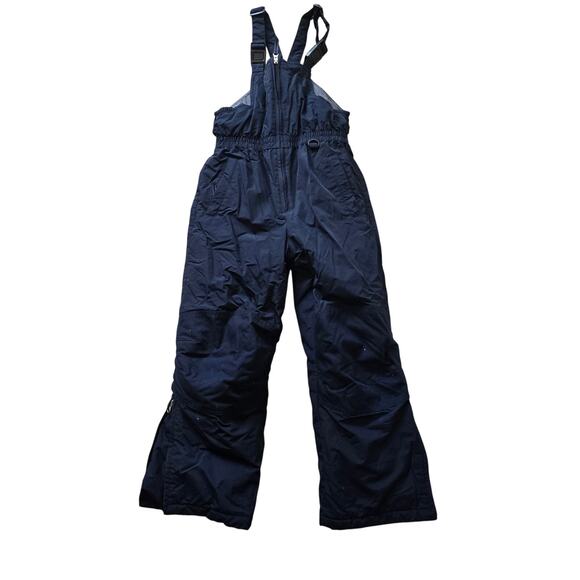 Lands' End Navy Blue Snow Bib Overalls Snow Suit Unisex Youth Size 10 - Picture 1 of 9